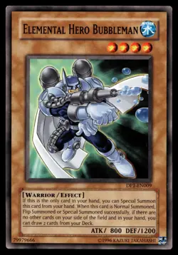 Elemental Hero Bubbleman DP1-EN009 Duelist Pack 1: Jaden Yuki - Image 1