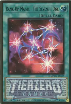 Yugioh Rank-Up-Magic - The Seventh One MAGO-EN049 Premium Gold Rare 1st Ed NM/LP - Image 1