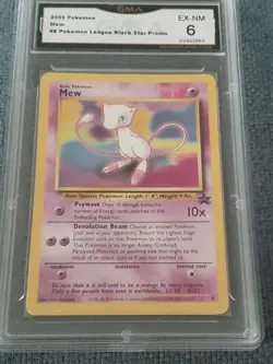 Pokemon Card - Mew #8 WoTC Black Star Promo GMA 6 Free Shipping - Image 1