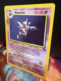 Haunter 6/62 Fossil Holo MP WOTC 1999 Pokemon Card Vintage - Image 3