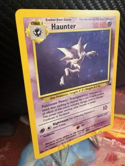 Haunter 6/62 Fossil Holo MP WOTC 1999 Pokemon Card Vintage - Image 4