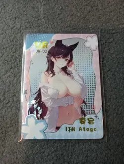 ijn atago azur lane UR02 DREAM OF DESIRE Goddess Story WAIFU ANIME CARD - Image 1