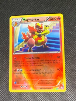 Magmortar 21/124 Reverse Holo - Dragons Exalted Pokemon Card - LP - Image 1