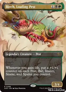 Blech, Loafing Pest (Borderless) [SOS - 298] - NM TCG MTG - Image 1