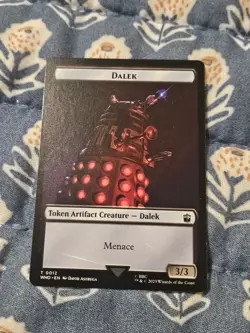 Alien Angel/Dalek Double-Sided Token 0011/0012 Doctor Who - MTG Magic - Image 2