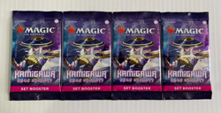 Magic the Gathering Kamigawa Neon Dynasty Set Booster x4 Brand New and Sealed - Image 1