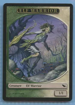 MTG: Token: Shadowmoor: #12 Elf Warrior - Image 1