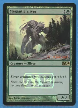 MTG: PreRelease Promo: M14: Megantic Sliver - Image 1