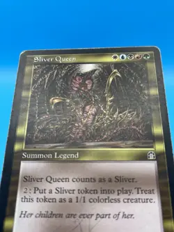 Magic the Gathering Sliver Queen Stronghold 1998 *Damaged* Written On With Pen - Image 5