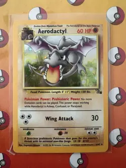 Pokemon TCG: 1999 Fossil Aerodactyl Holo Unlimited 1/62 - Image 1