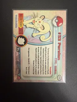 Persian #53 Topps Pokemon Tv Animation Edition Textured Foil - Image 2