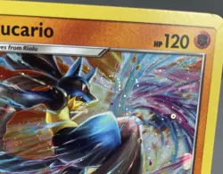 HD SWIRL Mew Tail - Lucario SM54 SM Black Star Promo Cosmos Holo Pokemon #3 - Image 2