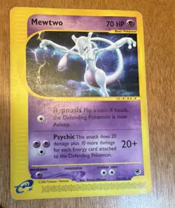 Pokemon Mewtwo Expedition Base Set Rare Regular English Card 70 HP 056/165 2002 - Image 1