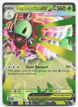 Mega Meganium ex 010/217 Double Rare ME: Ascended Heroes Pokemon NM - Image 1