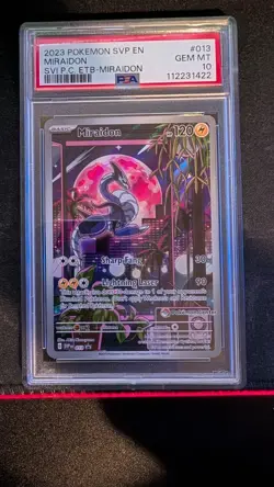 Pokemon Center TCG Stamped Promo Miraidon PSA 10 013 - Image 1