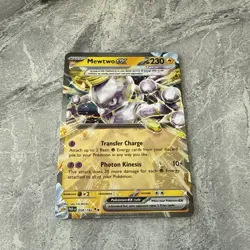 Pokemon TCG Mewtwo ex 058/182 Sv04: Paradox Rift Holo Mint/NM - Image 3
