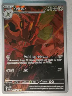 Scizor 205/197 Illustration Rare Obsidian Flames Pokemon Near Mint - Image 1