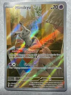 SEALED Pokemon Mimikyu SVP 075 Paldean Fates Full Art Holo Black Star Promo NM - Image 1
