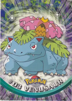 1999 Topps Pokemon TV Animation Edition Series Venusaur #03 - Image 1
