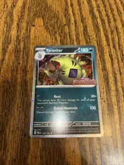 Pokemon Tyranitar 135/193 STAMPED Paldea Evolved Special Collection PROMO NM TCG - Image 1