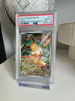 Eevee #173 Prismatic Evolutions Pokemon Centre ETB Stamped Promo PSA10 - Image 3