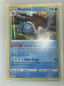 Blastoise 017/078 Pokemon GO Holo - Image 1