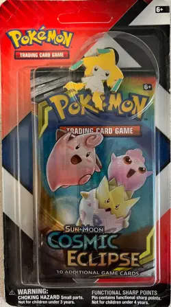 Pokemon TCG Cosmic Eclipse Chilling Reign 2 Booster Blister Pack Jirachi Pin New - Image 1