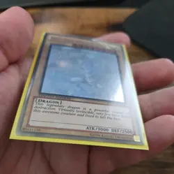 Blue-Eyes White Dragon Ghost Rare NM GLD5-EN001 Limited Ed Gold Haunted Mine - Image 2