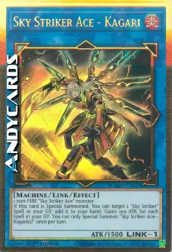SKY STRIKER ACE - KAGARI • Rara Oro Premium • MAGO EN038 • 1Ed • YUGIOH! - Image 1