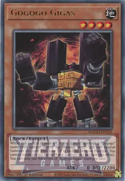 Yugioh Gogogo Gigas MAGO-EN121 Rare 1st Edition NM/LP - Image 1