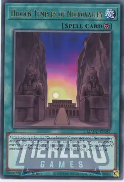 Yugioh Hidden Temples of Necrovalley MAGO-EN087 Rare 1st Edition NM/LP - Image 1