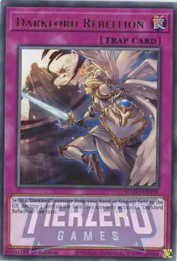 Yugioh Darklord Rebellion MAGO-EN109 Rare 1st Edition NM/LP - Image 1