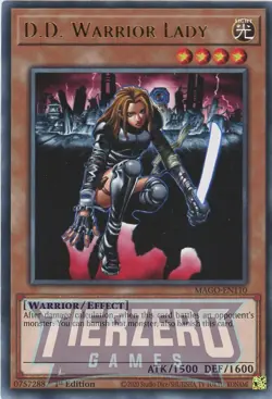 Yugioh D.D. Warrior Lady MAGO-EN110 Rare 1st Edition NM/LP - Image 1
