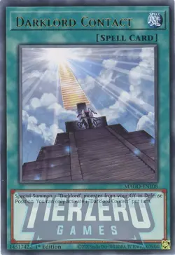 Yugioh Darklord Contact MAGO-EN108 Rare 1st Edition NM/LP - Image 1