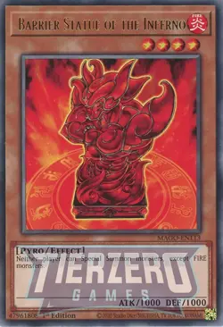 Yugioh Barrier Statue of the Inferno MAGO-EN113 Rare 1st Edition NM/LP - Image 1