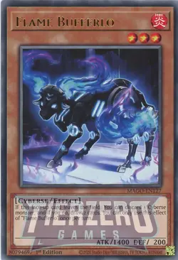 Yugioh Flame Bufferlo MAGO-EN127 Rare 1st Edition NM/LP - Image 1