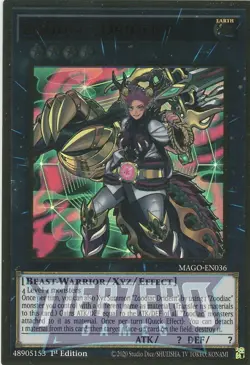 Yugioh Zoodiac Drident MAGO-EN036 Premium Gold Rare 1st Edition NM/LP - Image 1