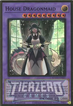 Yugioh House Dragonmaid MAGO-EN027 Premium Gold Rare 1st Edition NM/LP - Image 1