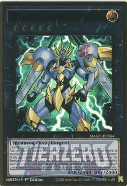 Yugioh Number S39: Utopia the Lightning MAGO-EN034 Premium Gold Rare 1st Ed NM - Image 1