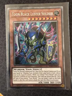 Yugioh | Toon Black Luster Soldier - RA03-EN272 - Platinum Secret Rare - 1st Ed - Image 1