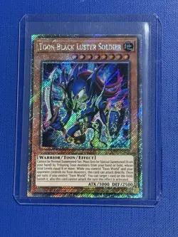 Toon Black Luster Soldier - RA03-EN272 Platinum Secret Rare 1st Edition Yugioh - Image 1
