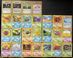 Vintage Fossil Pokemon Cards Bundle x 25 Good Condition 1999 WOTC - Image 2