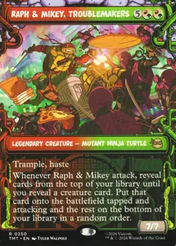 Raph & Mikey, Troublemakers (Showcase) R Teenage Mutant Ninja Turtles 250 NM - Image 1