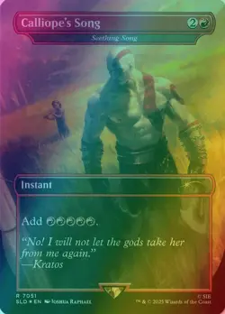 Calliope's Song 7051 Secret Lair x God of War: Greek Foil MTG NM - Image 1