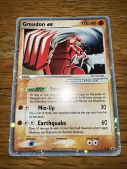 Pokemon TCG - Groudon ex - 038 - Black Star Promo #2 💫HOLO SWIRL - Image 1