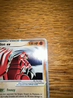 Pokemon TCG - Groudon ex - 038 - Black Star Promo #2 💫HOLO SWIRL - Image 3