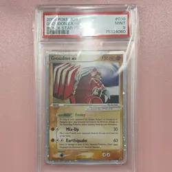 Pokemon Groudon ex Black Star Promo 038 EX Holo 2006 PSA 9 - Image 1