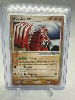 Pokemon TCG Groudon ex Black Star Promo 038 Holo Swirl MP/HP - Image 1