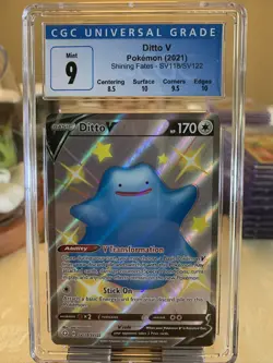 2021 Pokemon Shining Fates Ditto V SV118/SV122 CGC 9 A043 - Image 1