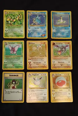 Pokemon Vintage Lot Of 9 Cards All Holographics - Image 1
